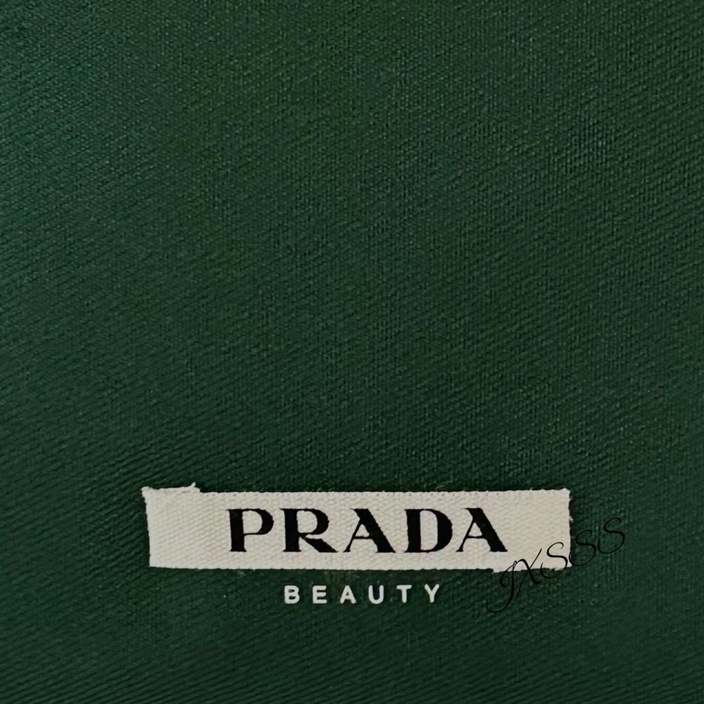 *RARE* Dark-Green Prada Beauty (Dual Compartment) Shoulder-Tote Bag - Picture 4 of 12